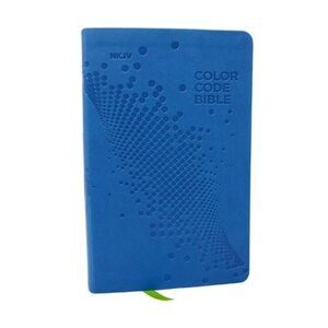 Nkjv, Color Code Bible for Kids, Blue Leathersoft, Comfort Print -- Thomas Nelso